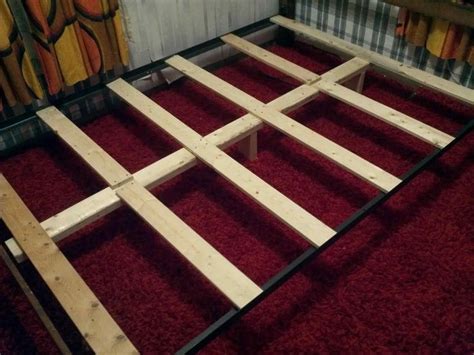 metal plate support for box spring|diy box spring support frame.